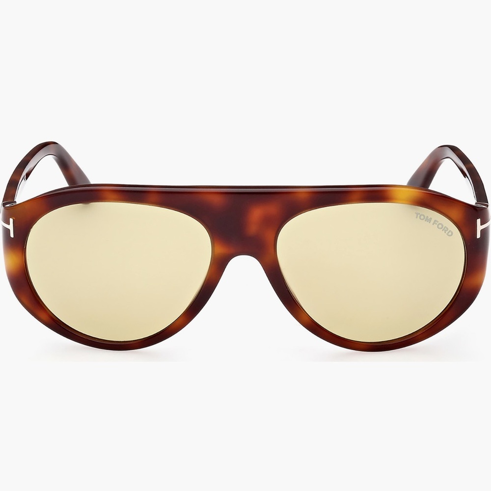 Tom Ford Men's Tortoiseshell Aviator Sunglasses - Brown Lenses NWOT